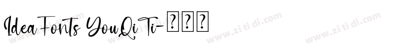 IdeaFonts YouQiTi字体转换